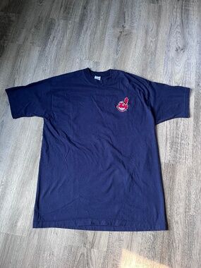 Salem Sportswear Vintage MLB Cleveland Indians Shirt Mens XL chief wahoo